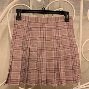 Plaid tennis skirt